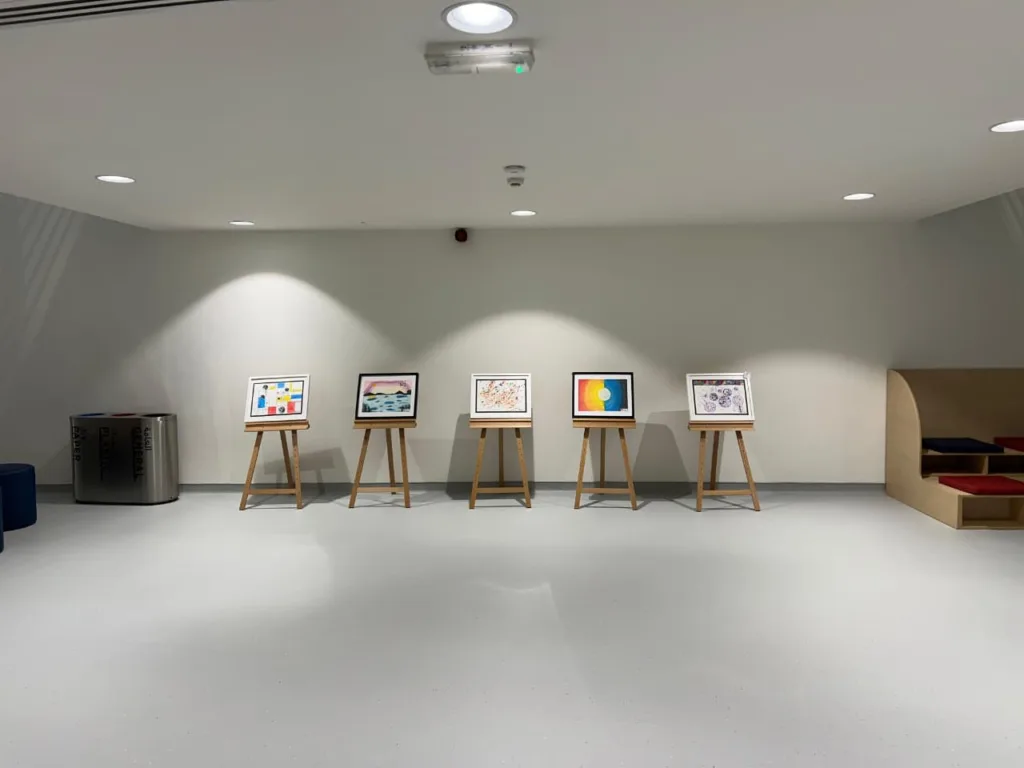 classroom lightning renovation work at dwight school dubai